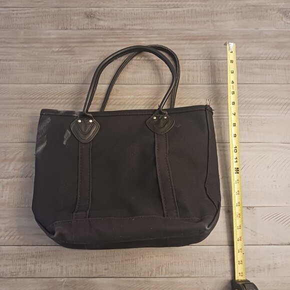 L.L. Bean Canvas Boat and Tote - leather handle rare combination made in USA - Picture 4 of 7